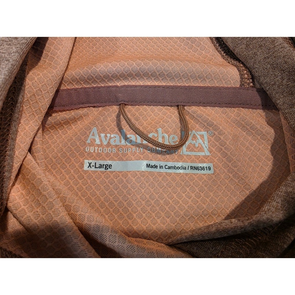 Avalanche Outdoor Supply Co Womens XL Mauve Pink Active Hoodie Thumbhole Hem Tie - Picture 3 of 8